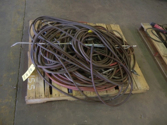 PALLET WITH AIR HOSE & WANDS