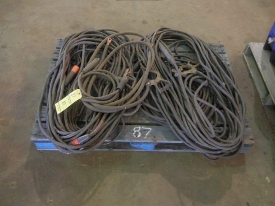 PALLET OF WELDING LEADS