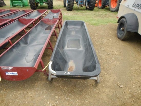 PRIEFERT 10' BUNK FEED TROUGH,  WITH POLY LINER