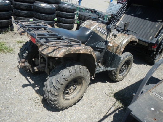 2008 YAMAHA GRIZZLY 660 FOUR WHEELER ATV,  4X4, GAS S# JY4AM12Y78C001379, T