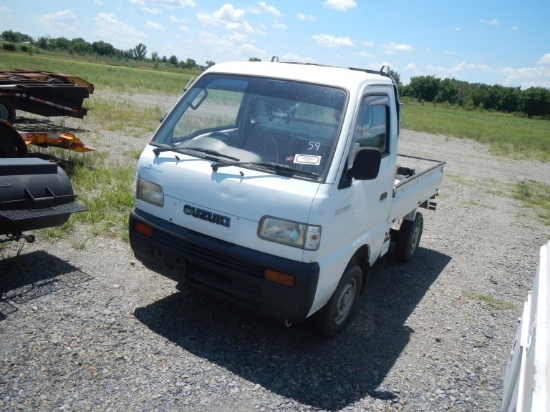 1993 SUZUKI CARRY ALL MINI TRUCK FOUR WHEELER ATV,  GAS, 5 SPEED, DUMP BED,