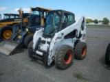 BOBCAT A300 SKID STEER LOADER, 4069 HRS  4-WHEEL STEER, CAB, AC, QUICK ATTA