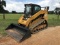 2010 CSTERPILLAR 299C RUBBER TRACK SKID STEER, 3,565 hrs,  CAB, AC, AUX HYD