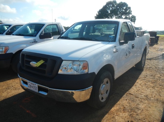 2008 FORD F150 PICKUP TRUCK, 110k mi,  SINGLE CAB, GAS, AUTOMATIC, FUEL TAN