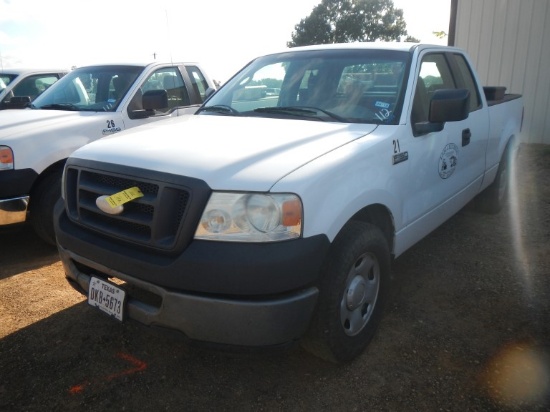 2007 FORD F150 XL PICKUP TRUCK, 154k mi,  EXTENDED CAB, GAS, AUTOMATIC, FUE