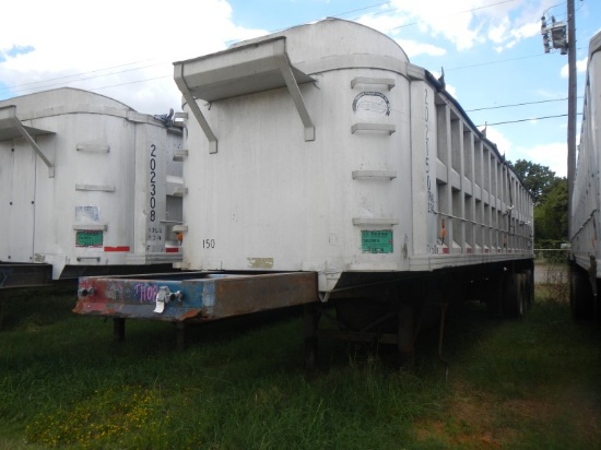 1982 SUMMITT AD36 END DUMP TRAILER,  TRI-AXLE DUALS, RAYCO SUSPENSION, 22.5