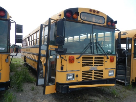 1998 THOMAS SCHOOL BUS, 7,532+ hrs, 1,071+ mi on meter,  71-PASSENGER, CUMM