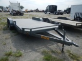 2018 TIGER 8318T CAR HAULING TRAILER,  BUMPER PULL, 18', SLIDE IN RAMPS, TA