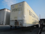 1974 FRUEHAUF VAN TRAILER,  40X96, TANDEM AXLE ON SPRINGS, 10.00X20 TIRES O