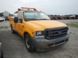 2002 FORD F250 SERVICE TRUCK,  V10 GAS, AUTOMATIC, PS, AC S# 49372