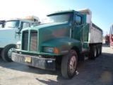 1990 KENWORTH T600 DUMP TRUCK,  CAT DIESEL, 10 SPEED, 16' BED, TWIN SCREW O