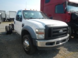2008 FORD F450 SUPER DUTY CAB & CHASSIS,  POWERSTROKE DIESEL, AUTOMATIC, PS
