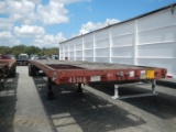 1994 FRUEHAUF FLATBED TRAILER,  45X96, TANDEM AXLE ON SPRINGS, 11R22.5 TIRE