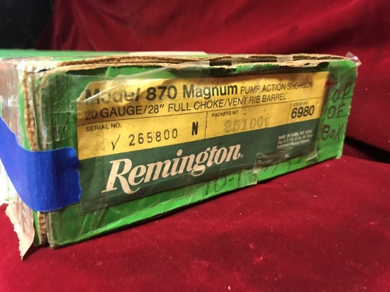 Remington 870 Express 20ga. Magnum Wingmaster Shotgun – NIB W Paper Work, N