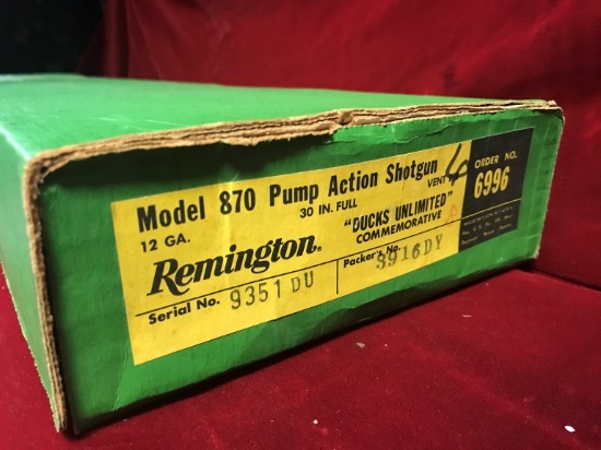 Remington 870 Express Ducks Unlimited Commemorative 12ga. Shotgun – NIB W P