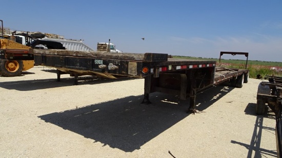 1991 FONTAINE DFT-5-8048WSAW DROPDECK TRAILER,  48', SPREAD AXLE, AIR RIDE,