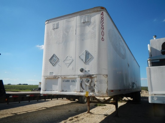 1984 FRUEHAUF VAN TRAILER,