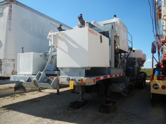 CEMENT PUMP TRAILER, 859+ hrs,  TANDEM AXLE, SPRING RIDE, (2) MIXING TANKS,