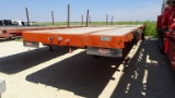 1982 AZTEC FLATBED TRAILER,  TANDEM AXLE, WOOD FLOOR, RATCHET TIE DOWNS S#