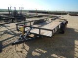 2011 C-T 16' UTILITY TRAILER,  TANDEM AXLE, SINGLE WHEEL S# 5RHCT162XBH0030
