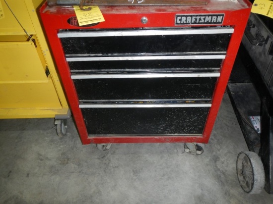 CRAFTSMAN ROLL-AROUND TOOLBOX, all items are being offered as-is where-is,