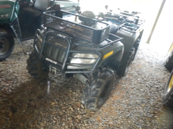 2006 ARTIC CAT 650 ATV, 636 HRS,  4X4, WARN WENCH, RECEIVER HITCH, FRONT RA