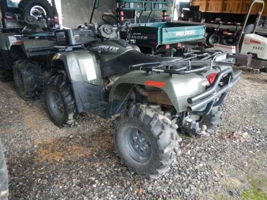 2006 ARTIC CAT 500 ATV, 315 HRS,  4X4, WARN WENCH, RECEIVER HITCH, FRONT RA