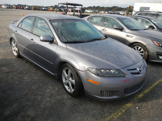 2006 MAZDA MX6 CAR,  4-DOOR, 4 CYLINDER GAS, AUTOMATIC, PS, AC, NO KEYS S#