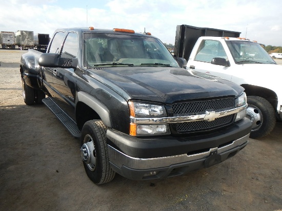 2003 CHEVROLET 3500 PICKUP TRUCK, 92,219 MI,  4X4, CREW CAB, V8 GAS, AUTOMA