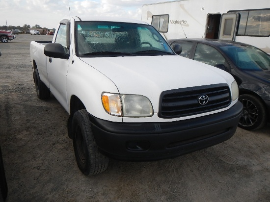 2002 TOYOTA THUNDRA PICKUP TRUCK,  GAS, AUTOMATIC, PS, AC S# 263758