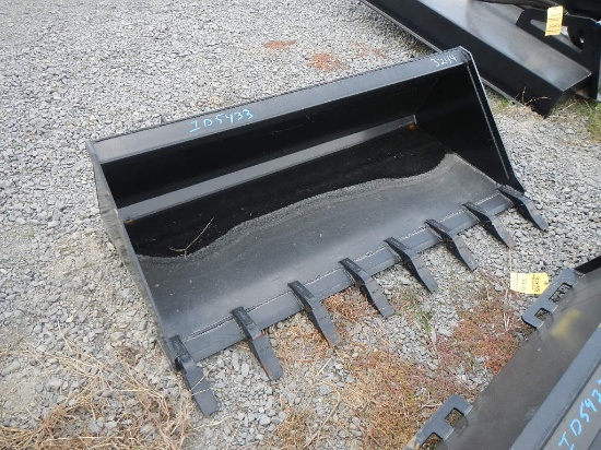 BUCKET WITH TEETH,  66", FOR SKID STEER