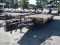 1999 CUSTOM 20T242 PINTLE HITCH EQUIPMENT TRAILER,  19' DECK, 5' DOVETAIL,