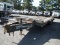 1999 CUSTOM 20T242 PINTLE HITCH EQUIPMENT TRAILER,  19' DECK, 5' DOVETAIL,