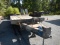 2001 CUSTOM 20TT242 PINTLE HITCH EQUIPMENT TRAILER,  19' DECK, 5' DOVETAIL,