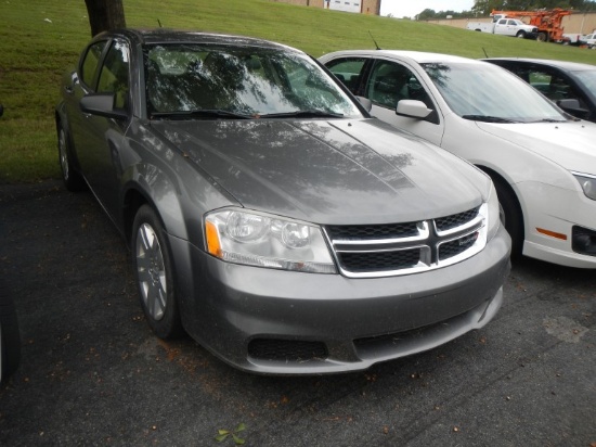 2012 DODGE AVENGER CAR, 84,574+ mi,  4-DOOR, V6, AUTOMATIC, PS, AC S# 1C3CD