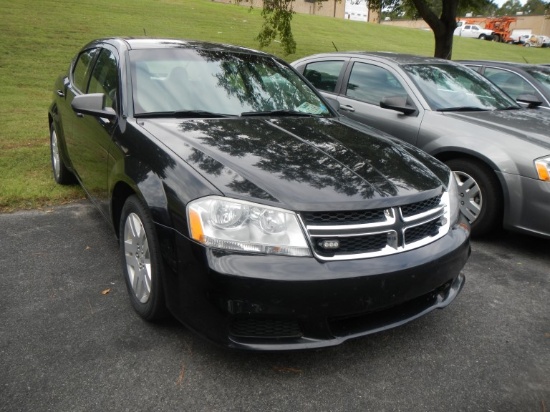 2012 DODGE AVENGER CAR, 88,499+ mi,  4-DOOR, V6, AUTOMATIC, PS, AC S# 1C3CD