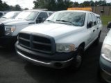 2005 DODGE 2500 TRUCK, 164,162+ mi,  4-DOOR, V8, AUTOMATIC, PS, AC, REAR SW