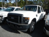 2009 FORD F250 PICKUP TRUCK,  4X4, CREW CAB, V8, AT, PS, AC (BAD ENGINE) S#