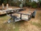 2013 TEXAS BRAGG 16' PIPE RAIL UTILITY TRAILER,  TILT TOP, TANDEM 6,000 LB