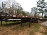 2000 FRUEHAUF FLATBED TRAILER,  50', SPREAD AXLE ON AIR RIDE SUSPENSION, 22