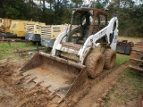 BOBCAT S185 SKID STEER, 1529 hrs,  KUBOTA 4 CYLINDER DIESEL, WITH METAL TRA