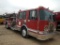 1991 SPARTAN MODEL 5188-200 FIRE TRUCK, 115,582 MILES  (RUNS & WORKS) CUMMI