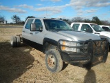 2013 CHEVROLET 3500 CAB & CHASSIS, 159K+MILES  CREW CAB, V8 GAS, AT, PS, AC