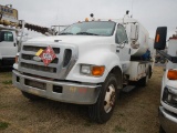 2007 FORD F750 FUEL & LUBE TRUCK, shows 15,301+ mi,  CUMMINS DIESEL, 7 SPEE