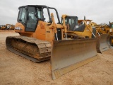 CASE 1650L CRAWLER DOZER, 49 HOURS ON METER  CAB, AC, SWEEPS, 6-WAY BLADE S