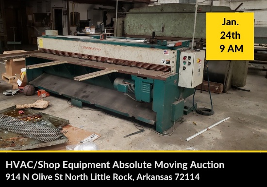 HVAC Shop Equipment Moving Auction