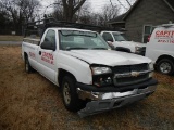 2004 CHEVROLET SILVERADO PICKUP TRUCK,  (BODY DAMAGE-WRECKED), V8 GAS, AT,