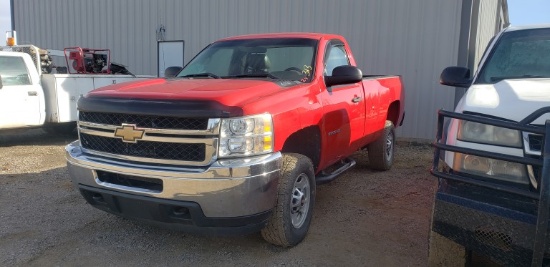 2012 CHEVROLET 2500HD PICKUP TRUCK, 125,000+ mi,  4 X 4, V8 GAS, AUTOMATIC,