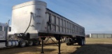 TI-BROOK 40' ALUMINUM END DUMP TRAILER,  TANDEM AXLE, SPRING SUSPENSION, 22