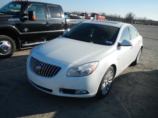 2011 BUICK REGAL CAR, 63,662 mi,  4 CYLINDER GAS, AUTOMATIC, PS, AC, S# 2G4